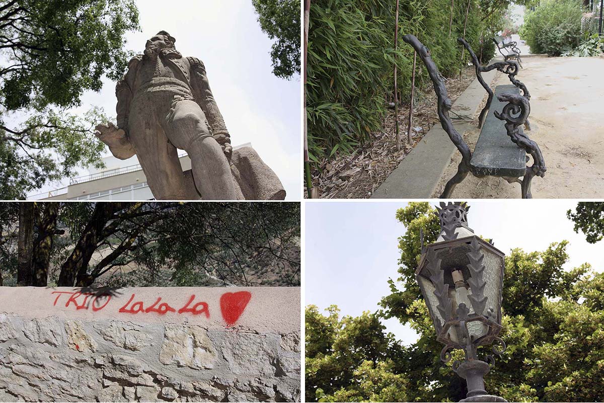 Los desperfectos son visibles en todas las estancias del parque rondeño.