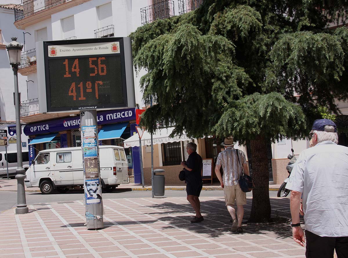 La ola de calor alcanza de lleno a Ronda con temperaturas superiores a los 40 grados
