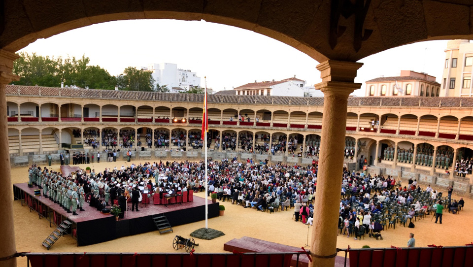 Imagen del concierto celebrado en la plaza de toros en 2016. Foto Real Maestranza de Caballería de Ronda.