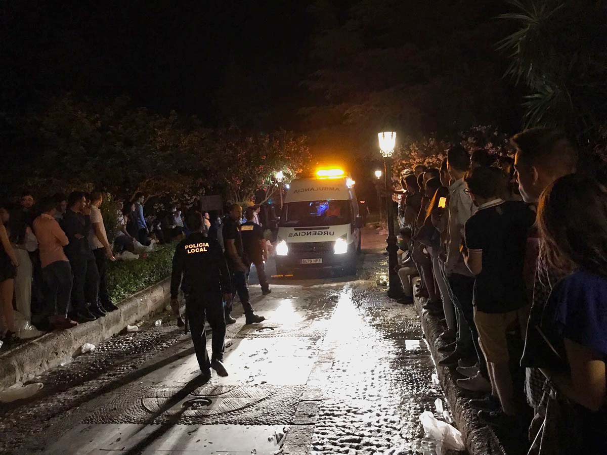 El suceso tuvo lugar en las Cornisas del Tajo situada en el paseo de Blas Infante.