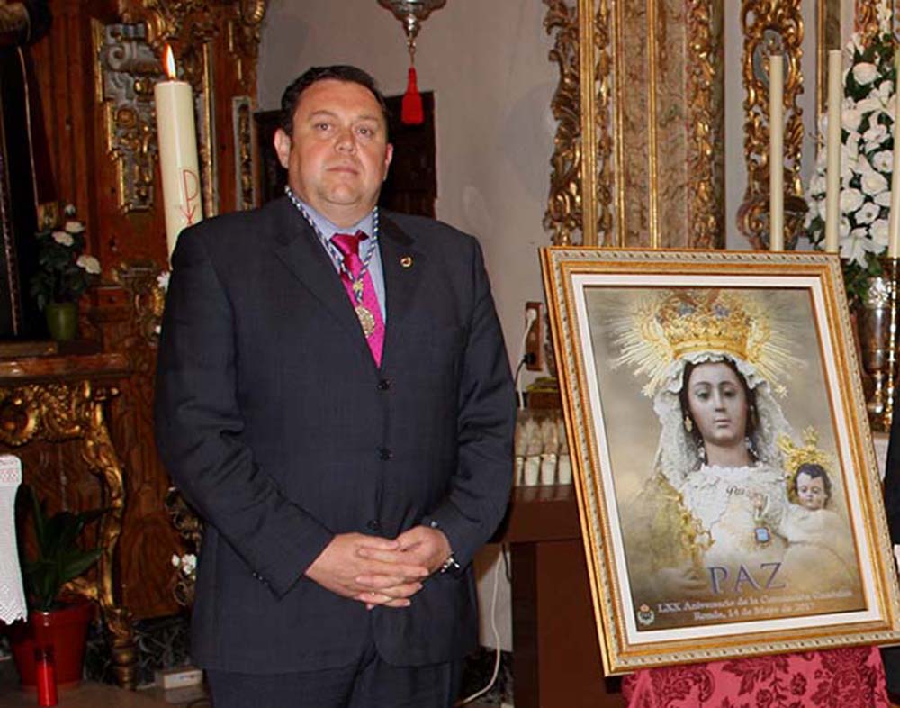 Salvador Carrasco, nuevo hermano mayor de la Virgen de la Paz, Patrona de Ronda.