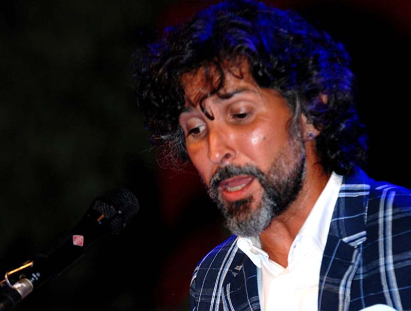 Arcángen en un momento de su actuación en el Festival de Cante Grande de Ronda. Foto Pezzi.