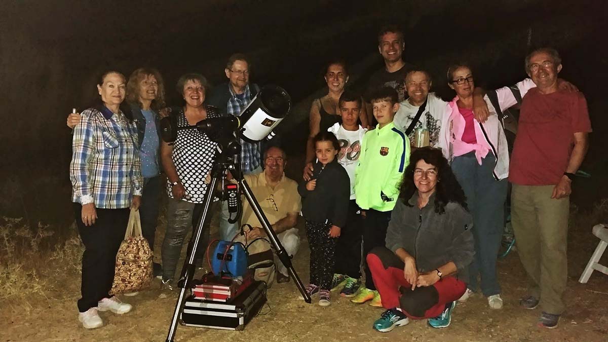 En la observación nocturna participaron miembros de las asociaciones de Málaga y de Ronda.