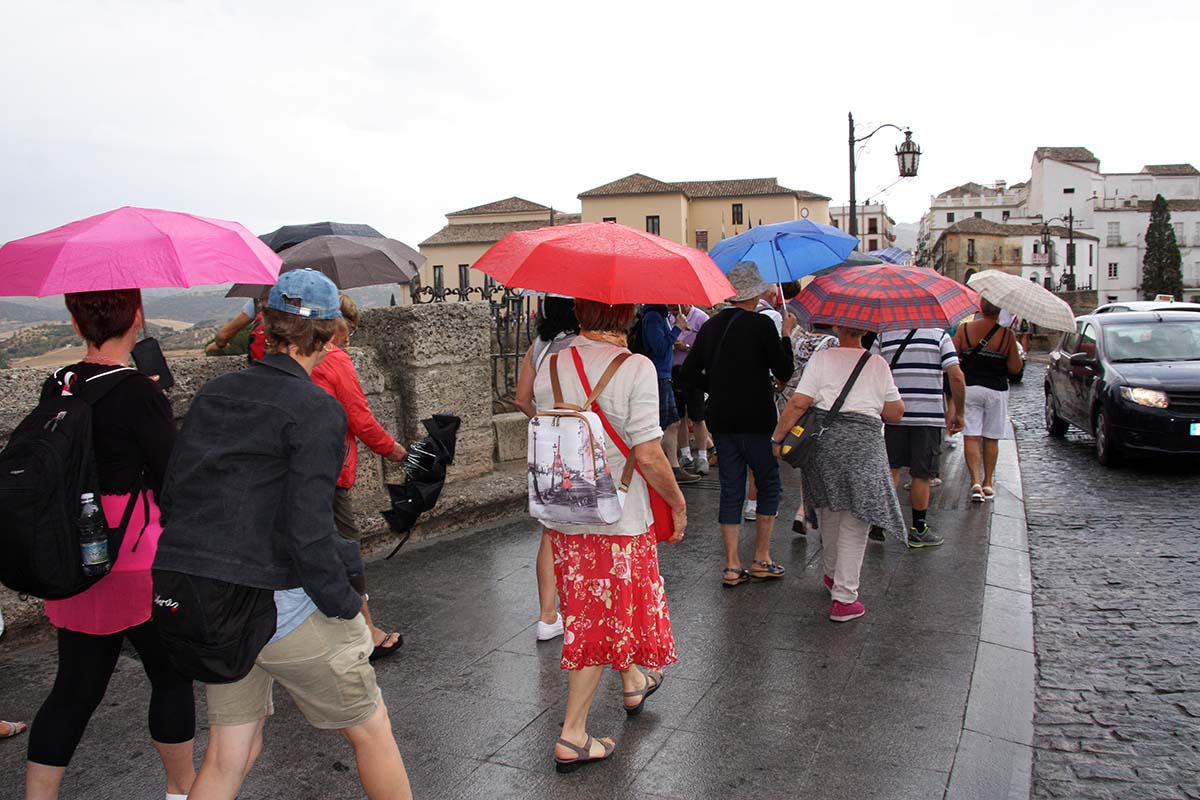 Las lluvias ya estuvieron presentes este pasado domingo en la Ciudad del Tajo.