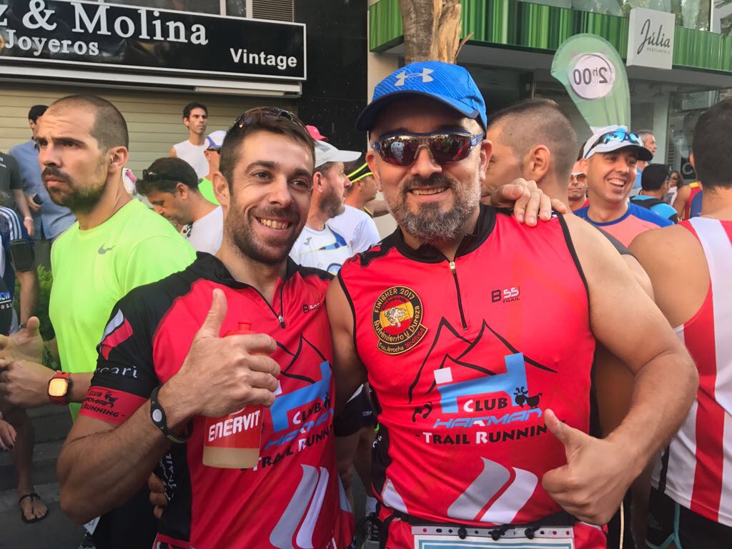 Paco Arrocha y Pedro Abello participaron en la Media Maratón Ciudad de Marbella.