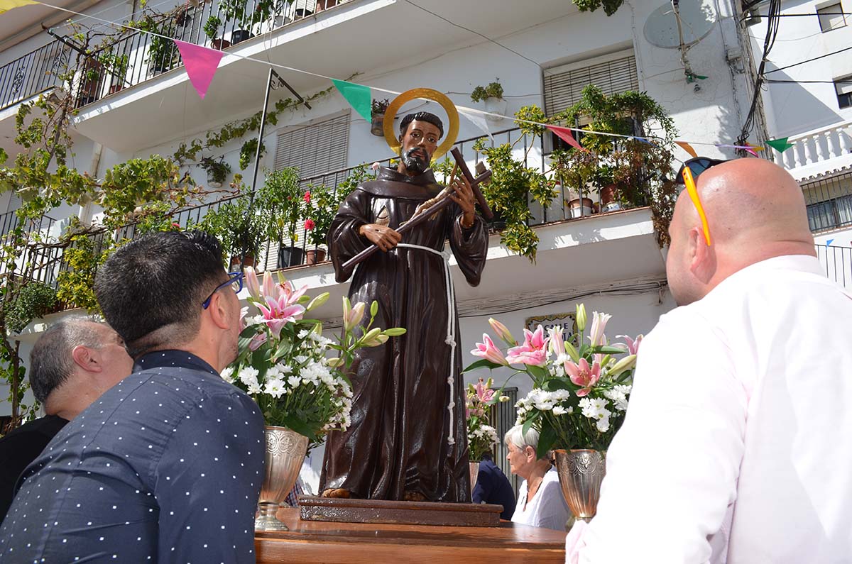 Imagen de archivo de la procesión de San Francisco por las calles de Jubrique.