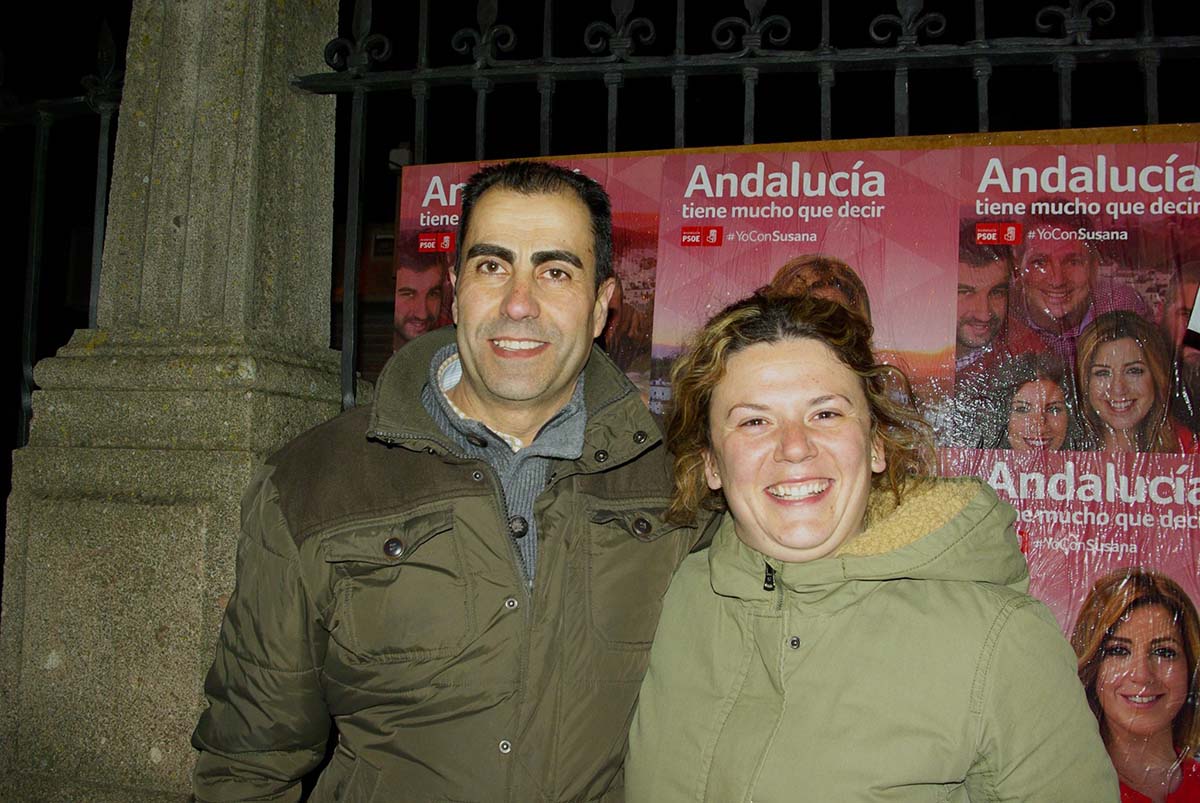 Teresa Valdenebro junto al jefe de Gabinete de Alcaldía, José Carlos Orozco. Foto PSOE Ronda