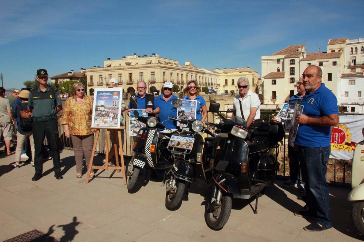 La presentación de la reunión motera de aficionados a Vespa ha tenido lugar hoy.