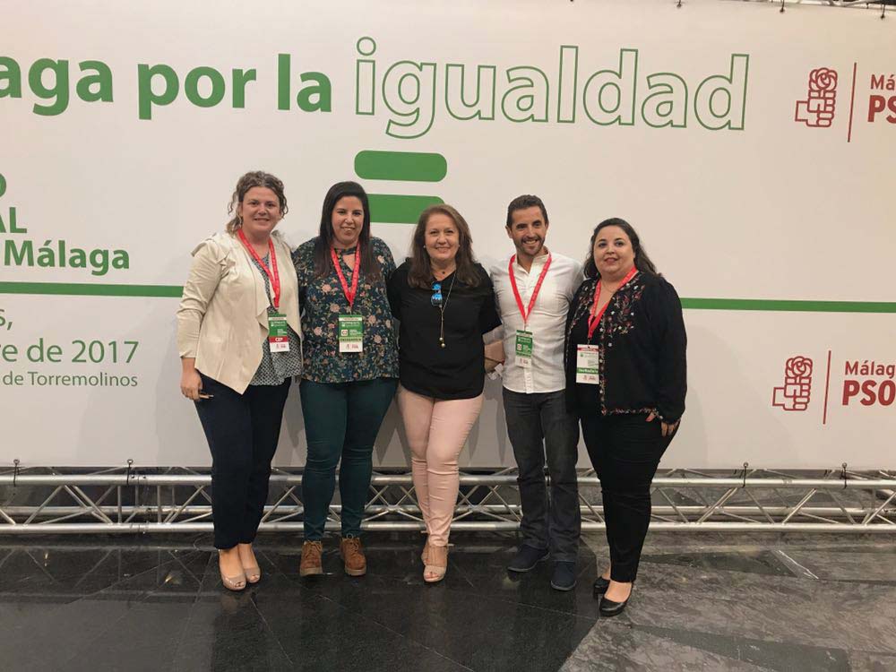 Los cinco socialistas de la Serranía que han sido incluidos en la ejecutiva provincial del PSOE.