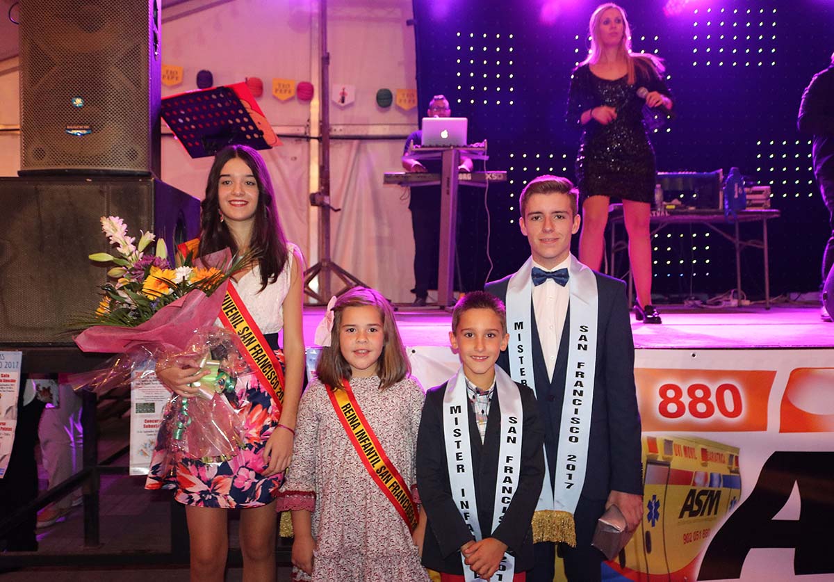 Las reinas y los míster en la inauguración de la Feria que tuvo lugar el pasado viernes.