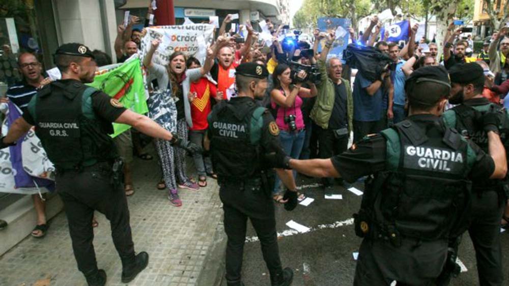 Tres agentes de la Guardia Civil de Ronda están participando en el dispositivo de seguridad desplazado a Cataluña