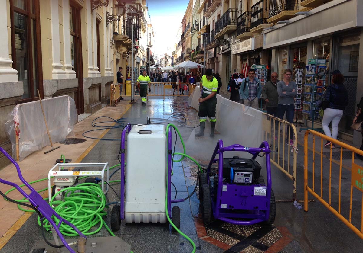 Los trabajos han comenzado en el primer tramo de calle Espinel.