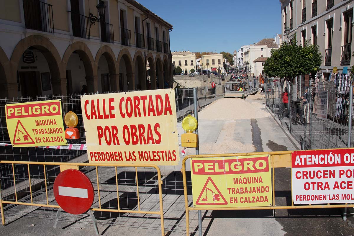 Una vez que finalicen las obras se procederá a regular el tráfico en el Puente Nuevo.