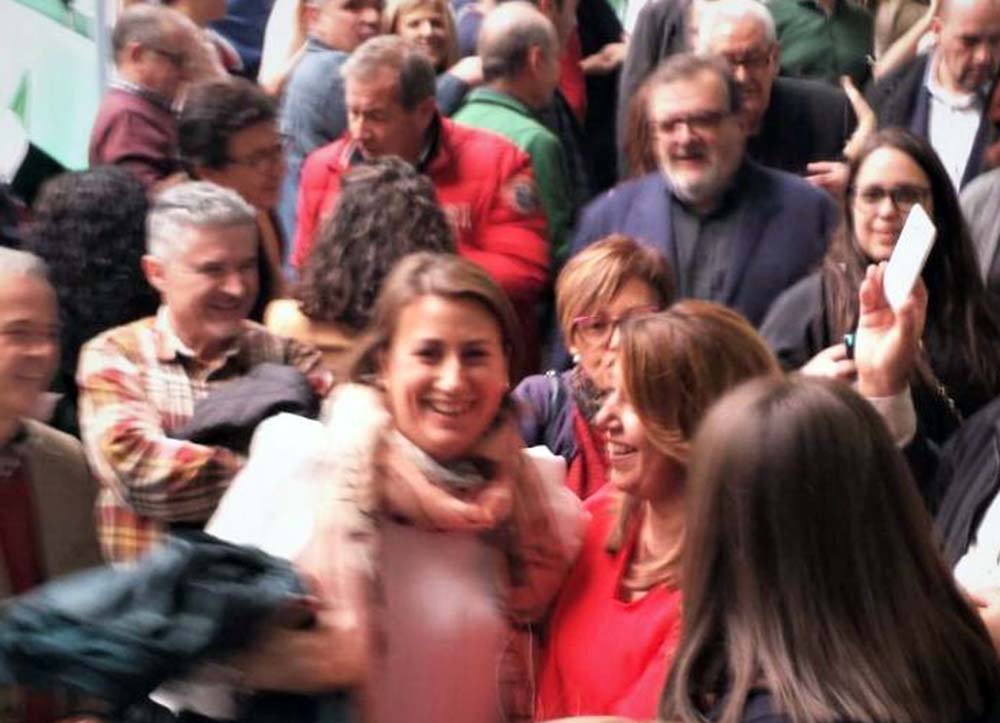 Susana Díaz trasladó su felicitación a Isabel Aguilera el pasado 4 de diciembre.