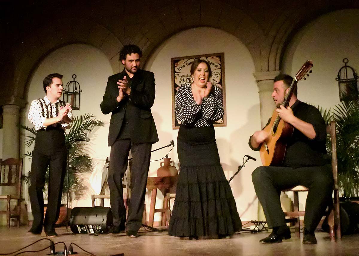 Buena noche de cante y baile en vísperas de las Navidades.