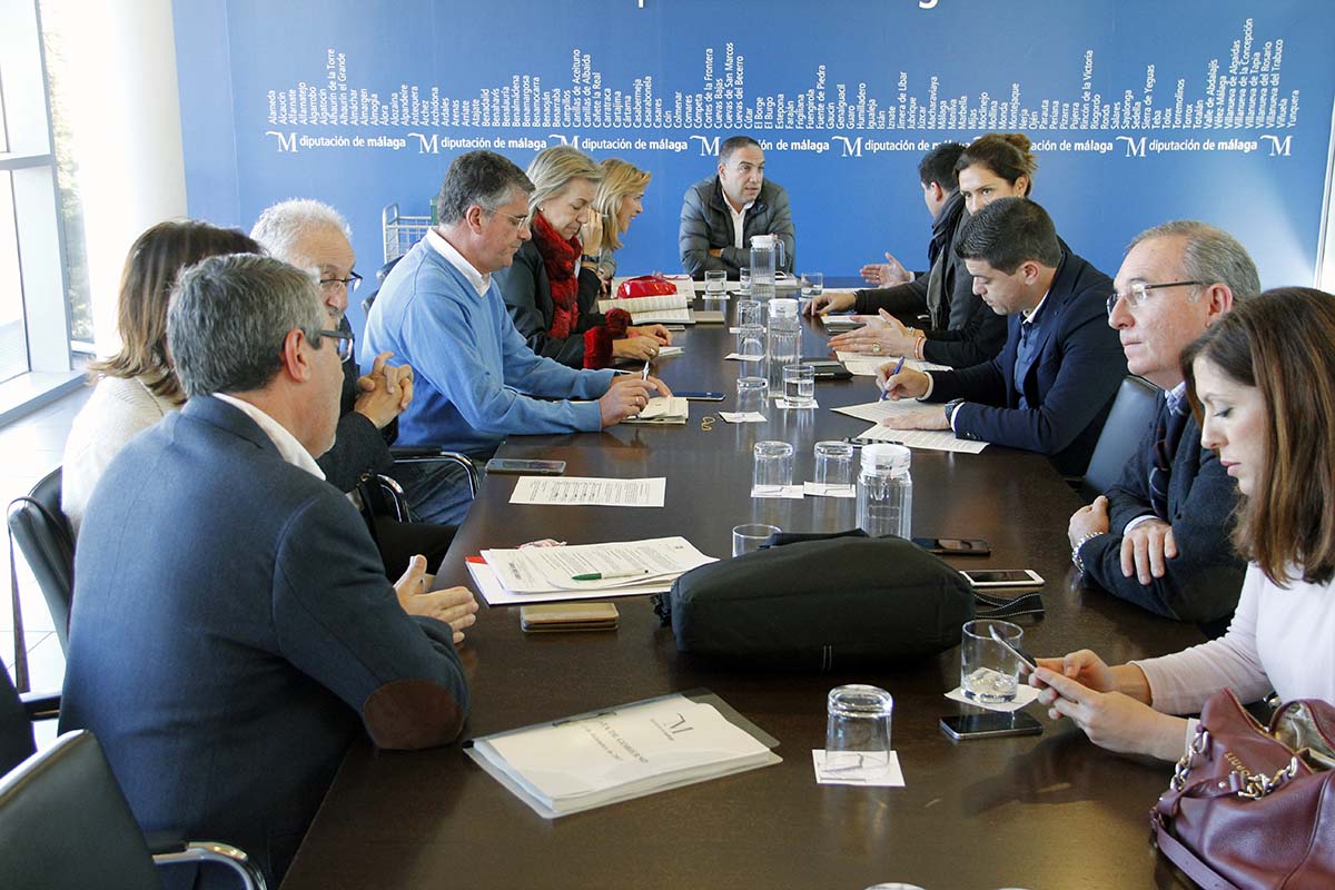 Última reunión de la Junta de Gobierno de la Diputación de Málaga.