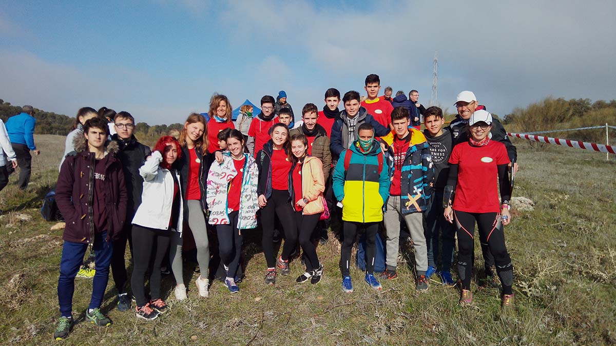 Miembros de la expedición rondeña en el campeonato malagueño de orientación.