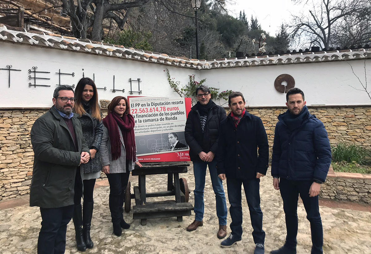 El Grupo Socialista en la Diputación denuncia recortes del PP en la financiación de los pueblos de la Serranía de Ronda