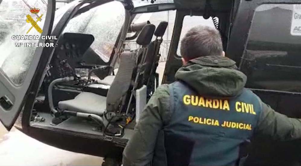 Imagen de archivo de una actuación de la Guardia Civil en la Serranía.