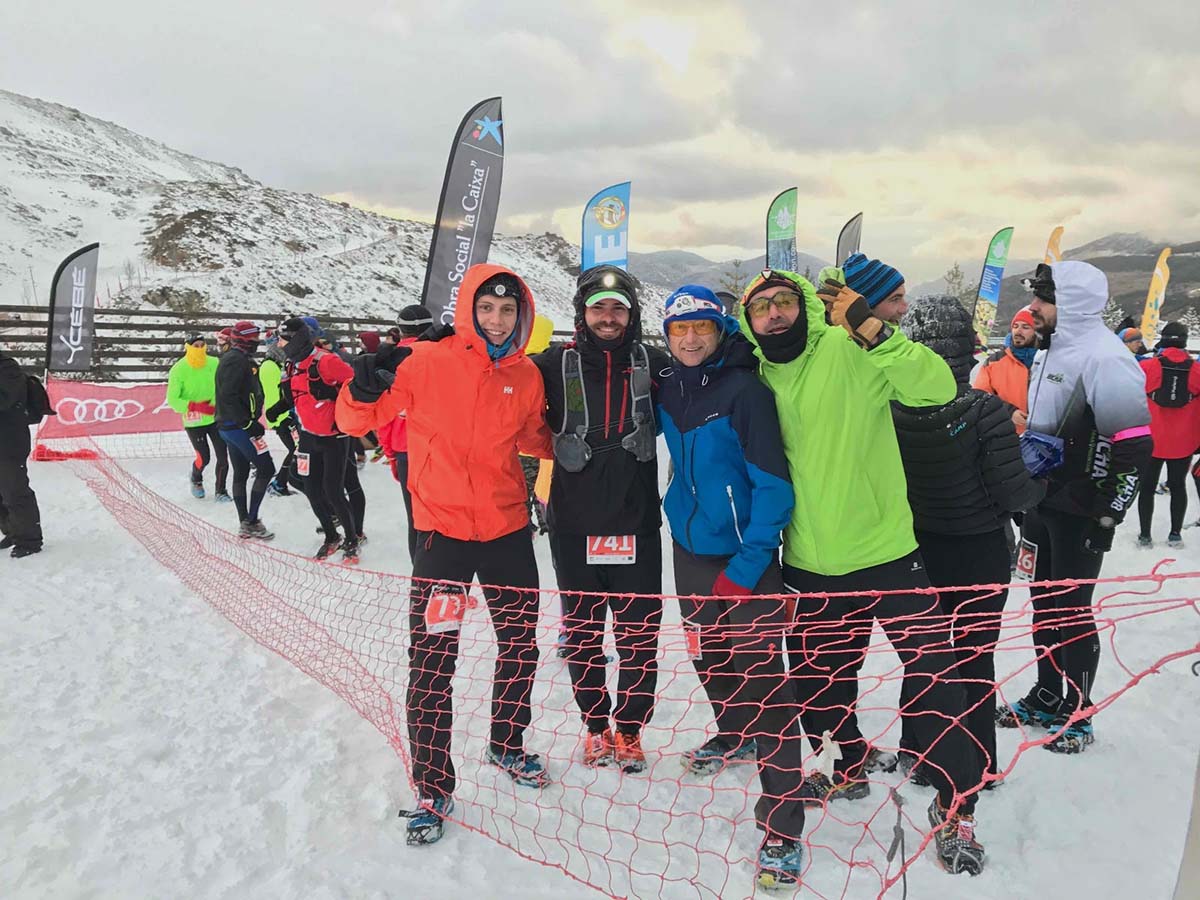 Luis Amores en la Snow Running Sierra Nevada II, campeonato de España de Snow Running.