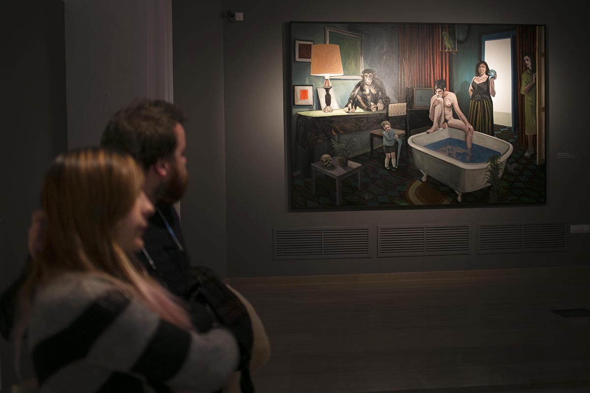 Una de las obras que se ofrecen en esta interesante muestra de arte.