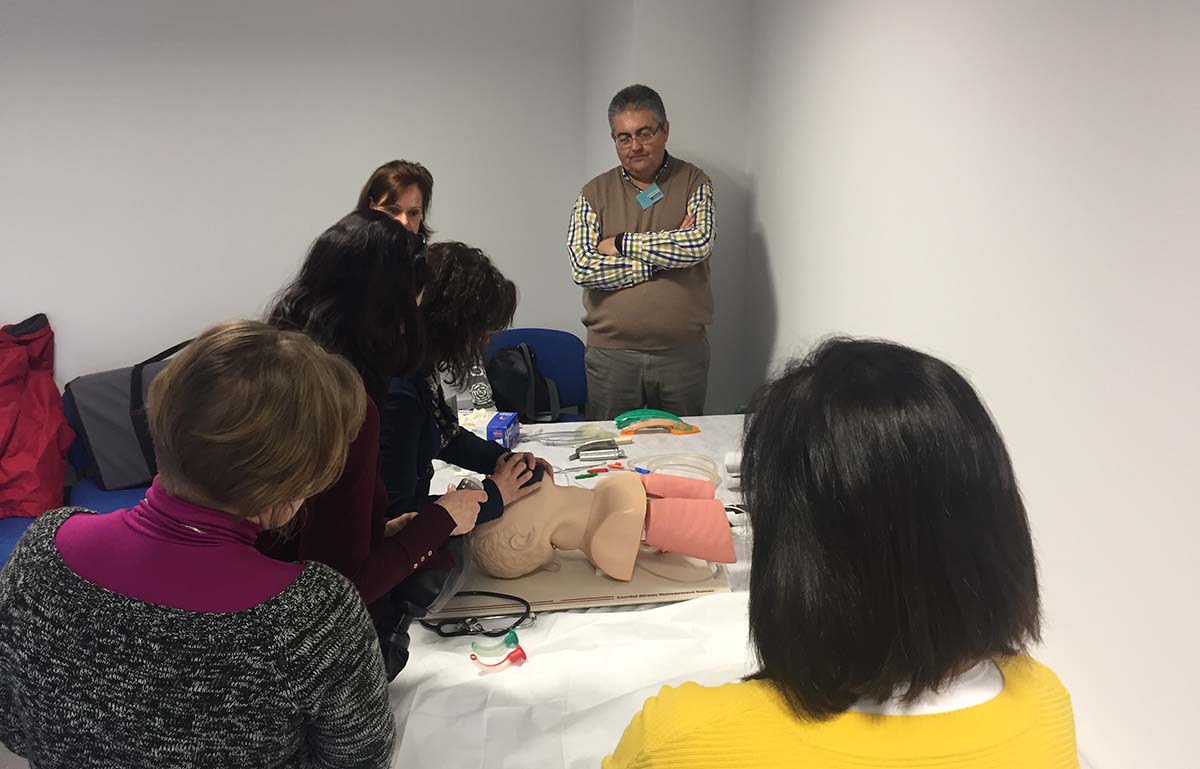 Un momento de las prácticas que se han realizado en el Área de Salud Serranía de Ronda.