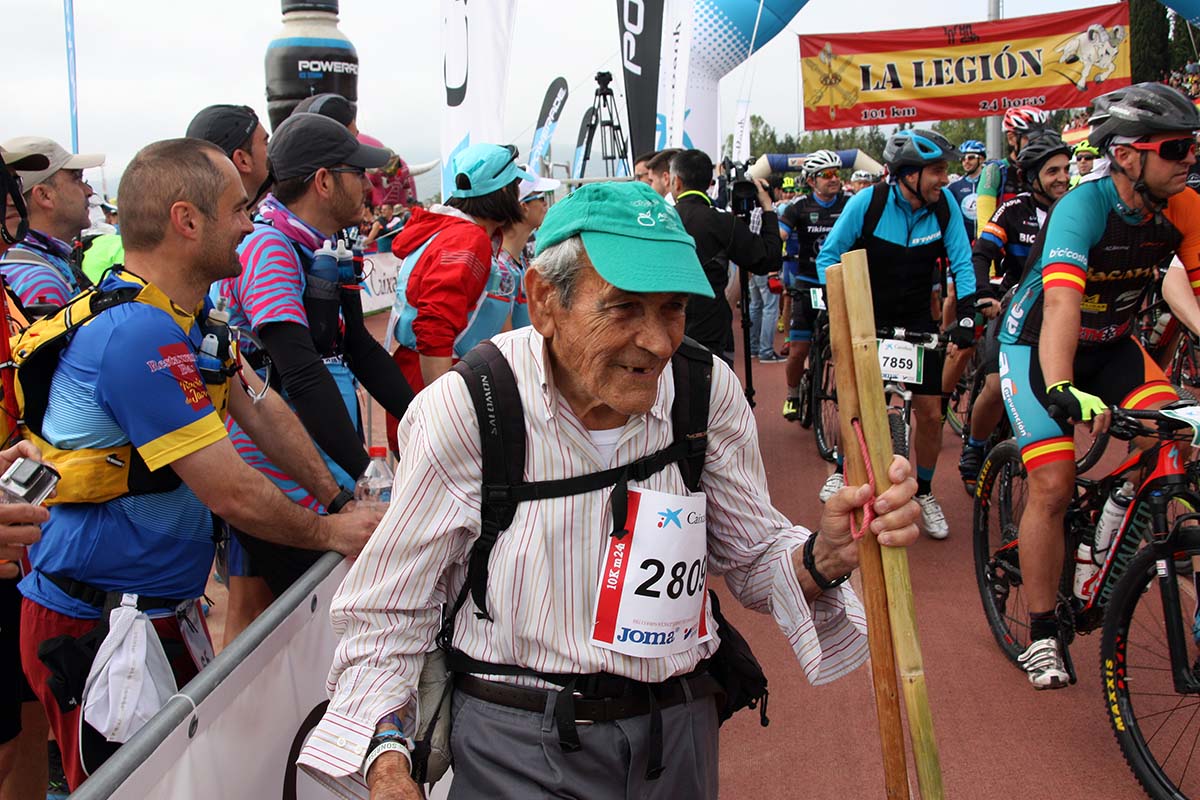 Super Paco en una de las pruebas en las que participó en la Serranía.