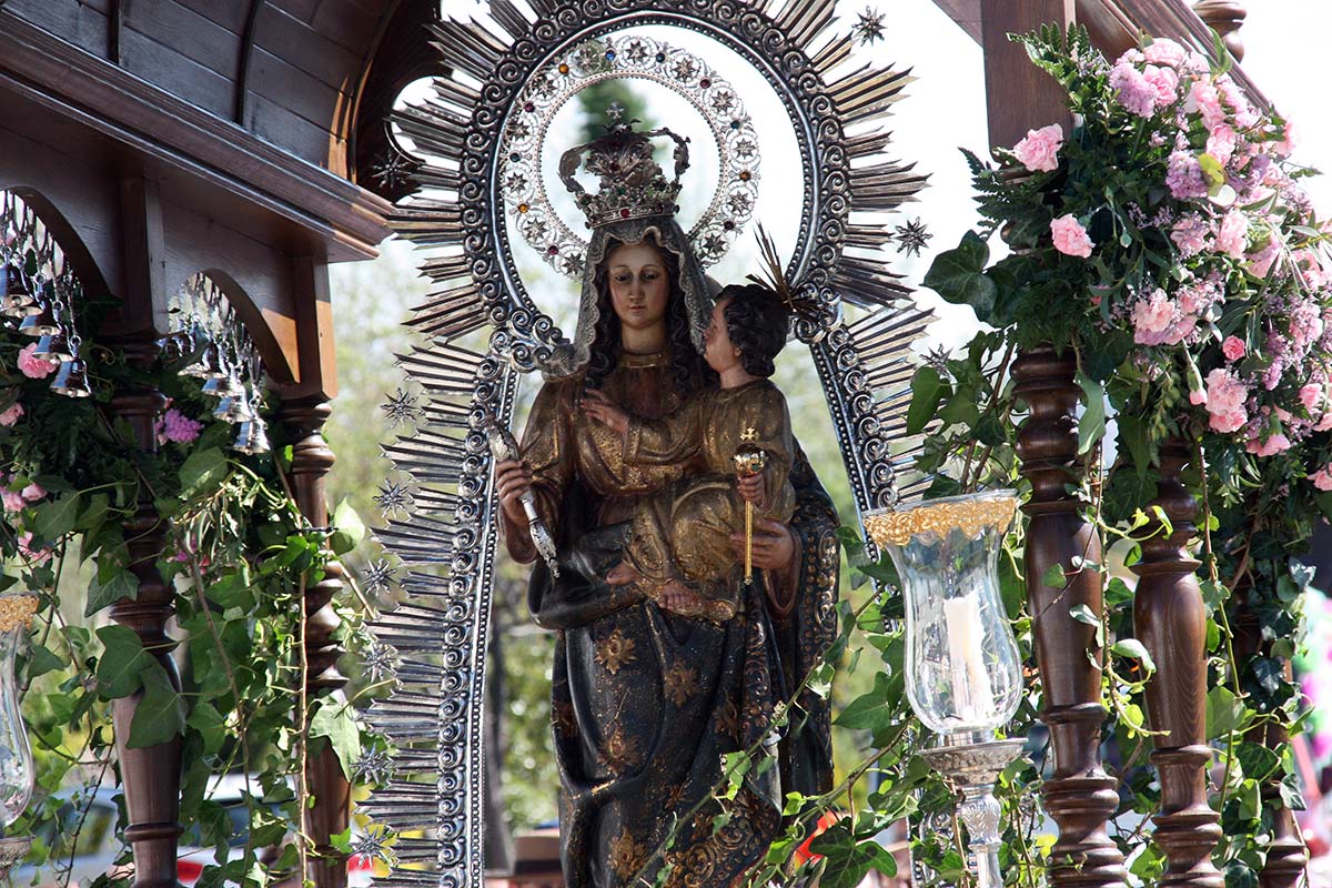 Imagen de la Virgen de la Cabeza.