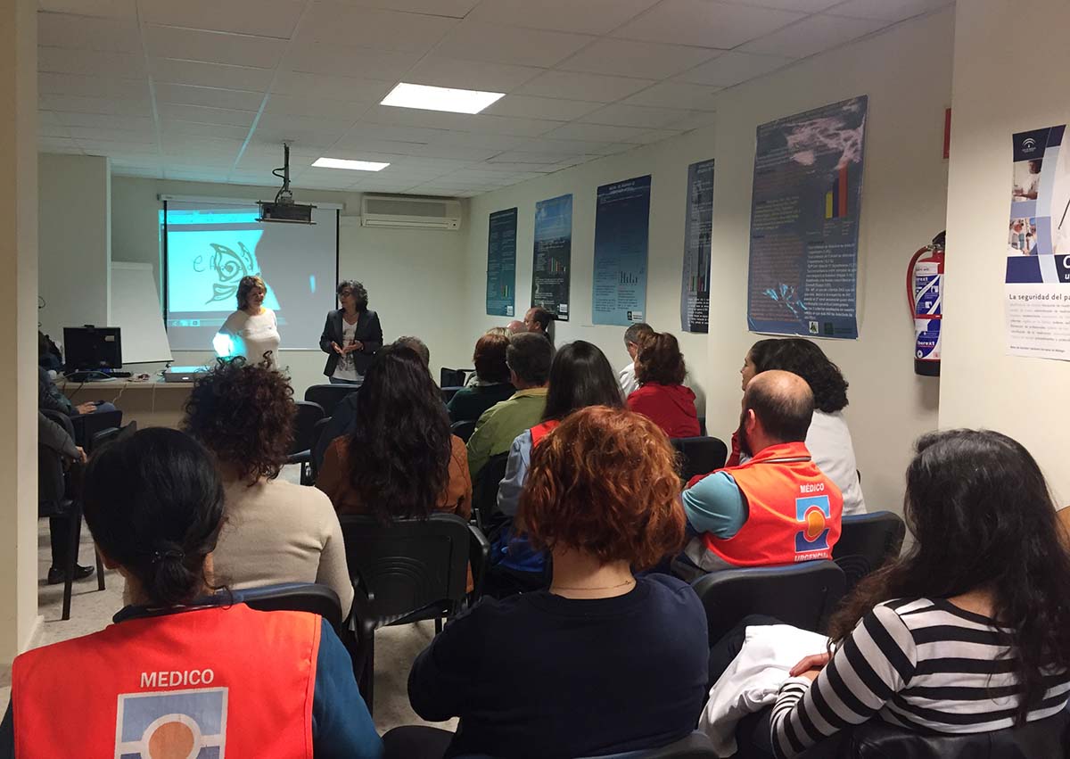Un momento de la jornada celebrada en el centro de salud Ronda Norte.