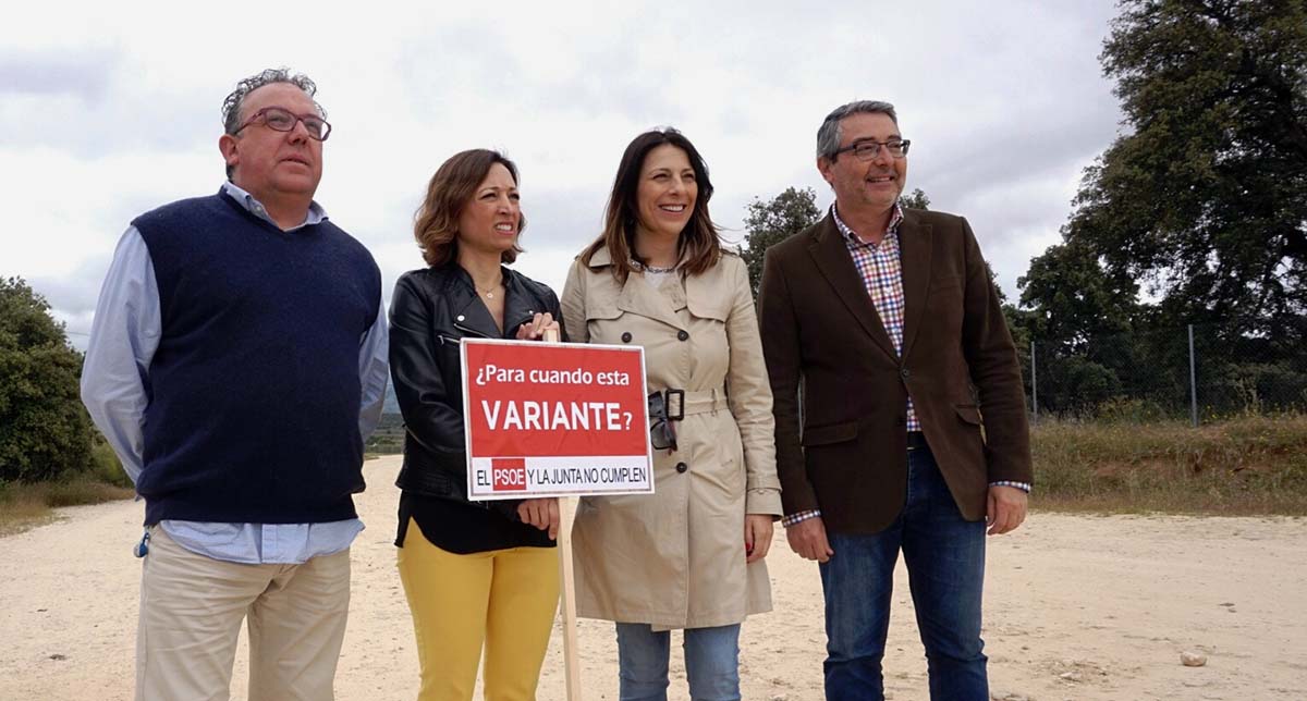 El PP de Málaga coloca una ‘estaca’ en la variante de Arriate para exigir su terminación después de diez años de retrasos