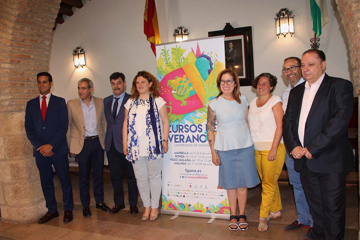 Organizadores, patrocinadores y colaboradores de los Cursos de Verano de Ronda de este año.