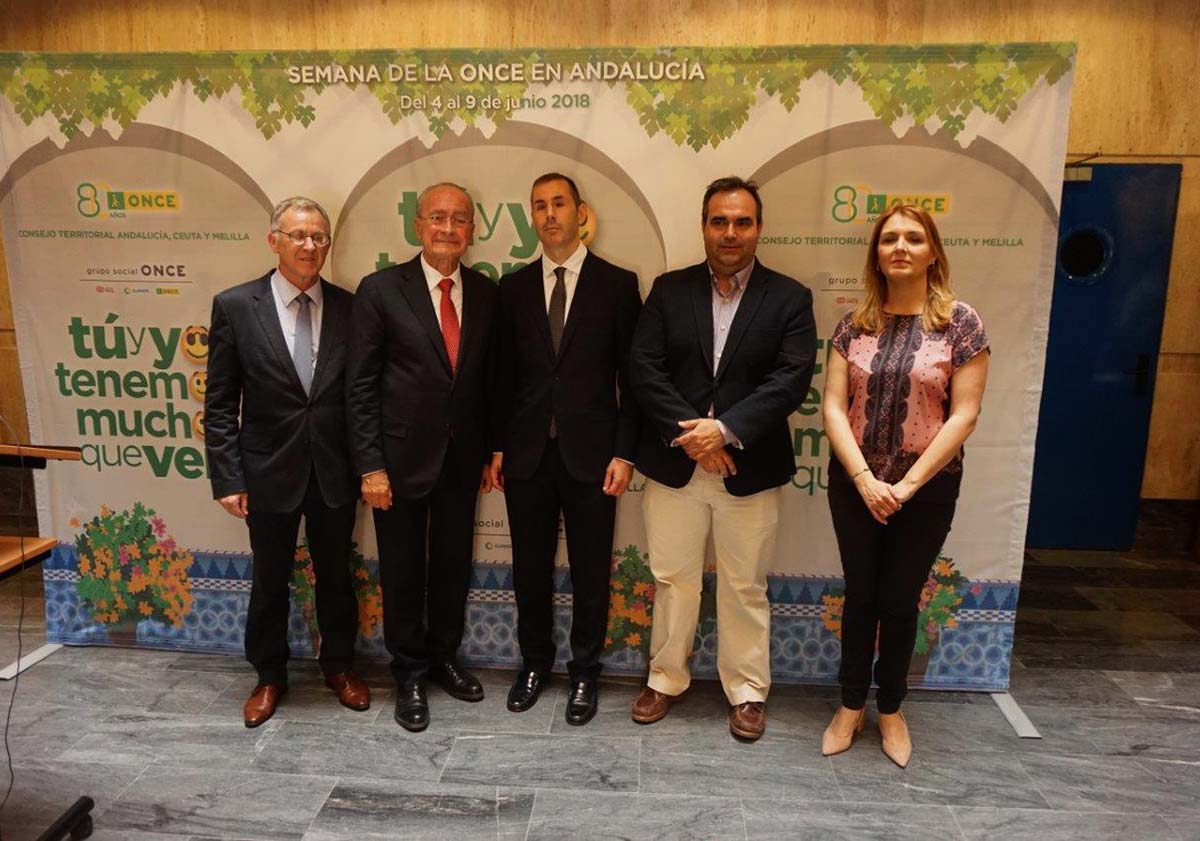 La presentación de la ONCE se ha celebrado este lunes en la capital de Málaga.