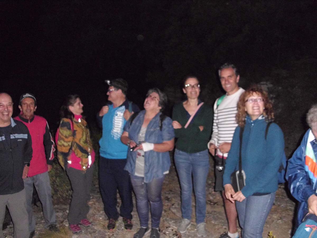 Un momento de la marcha nocturna dedicada a Paco Marín.
