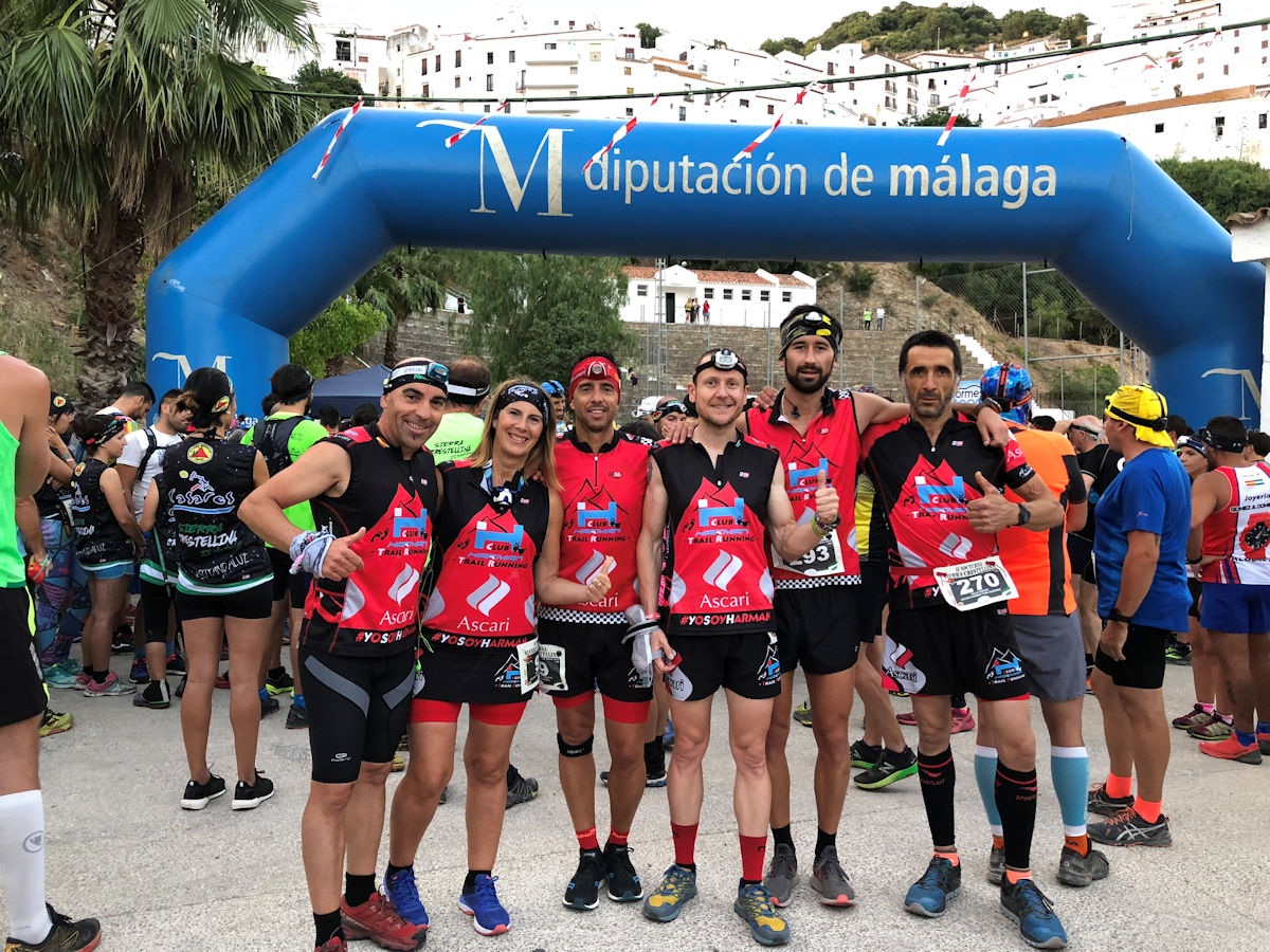 Los corredores y corredoras que estuvieron en la prueba de Casares.
