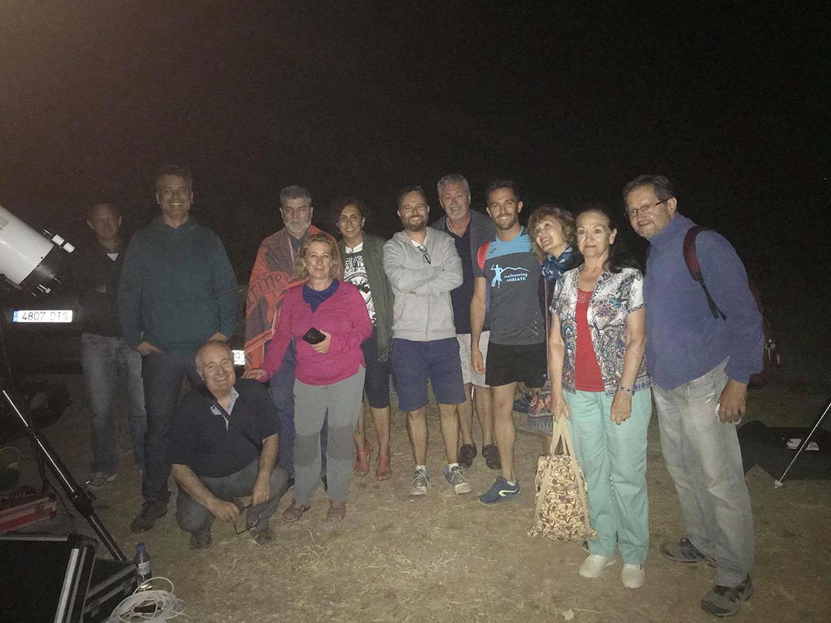 Se pudo contemplar la lluvia de meteoros desde el campo.