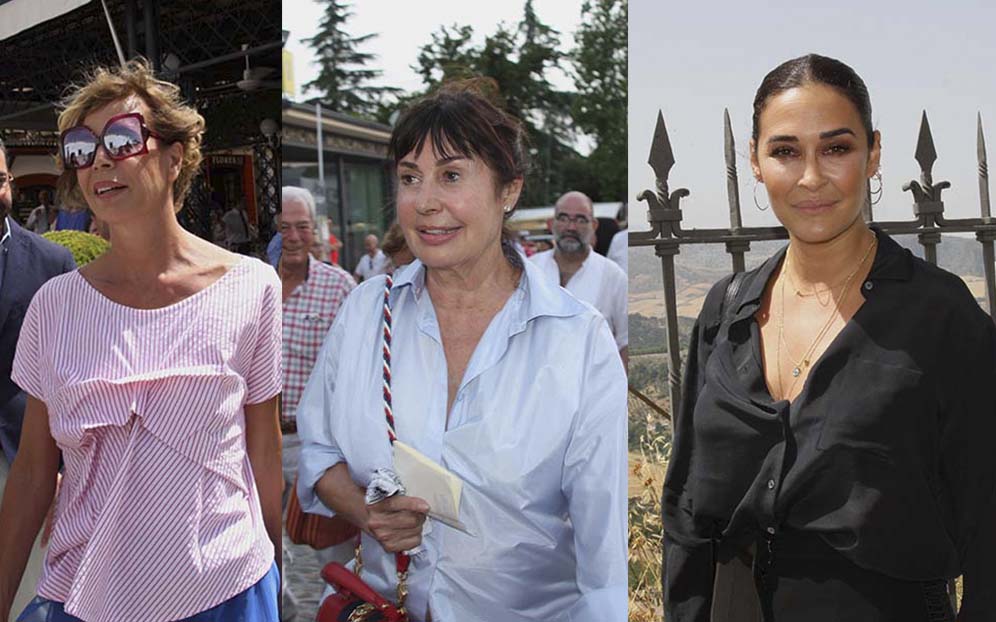 Ágatha Ruiz de la Prada, Carmen Martínez Bordiú y Vicky Martín Berrocal en la Goyesca.