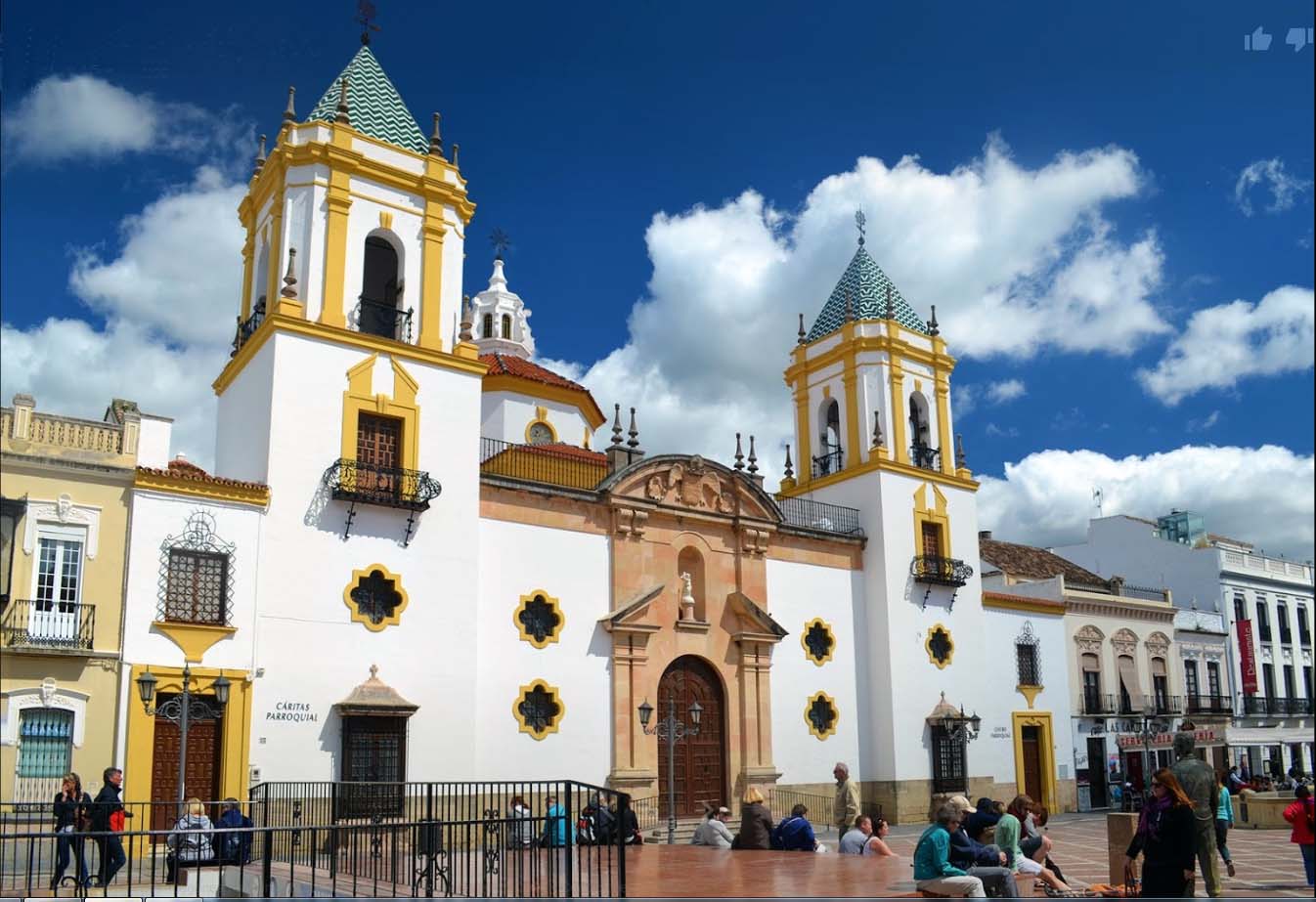 Estado actual de la céntrica iglesia del Socorro de Ronda.