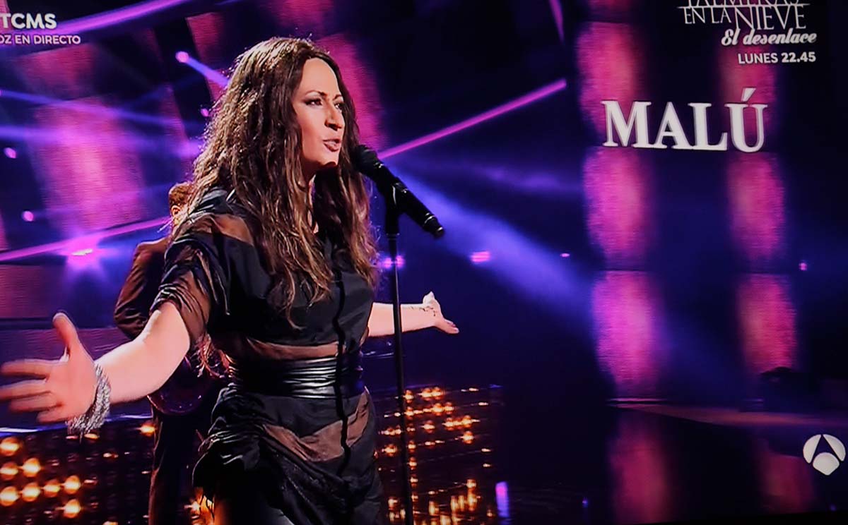 María Villalón realizó una magnifica interpretación de un tema de Malú.