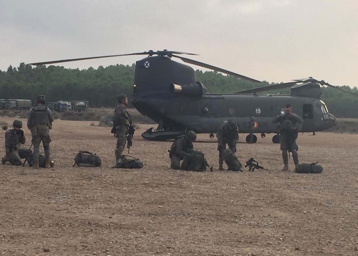 Legionarios rondeños durante las maniobras que se han desarrollado a lo largo de esta semana.