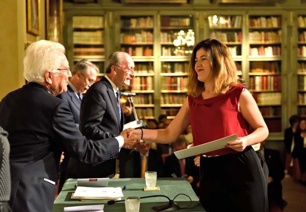 El teniente de hermano mayor de la Real Maestranza en una entrega de premios de historia Eustory. Foto RMC.