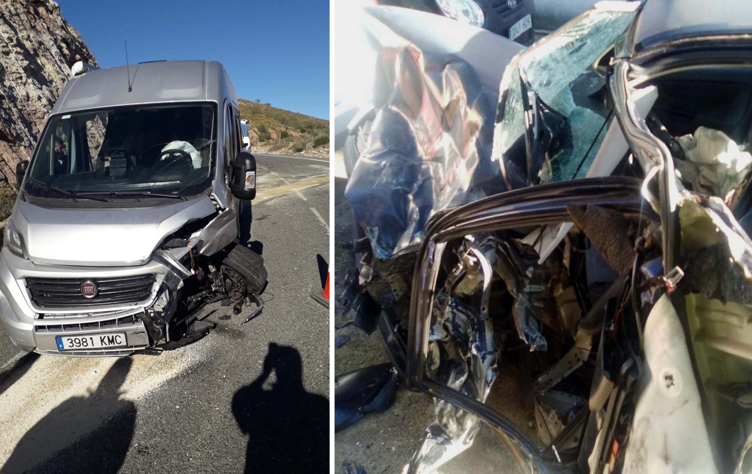 Una colisión frontal entre dos vehículos en la A-369 Ronda-Gaucín se salda con un herido grave
