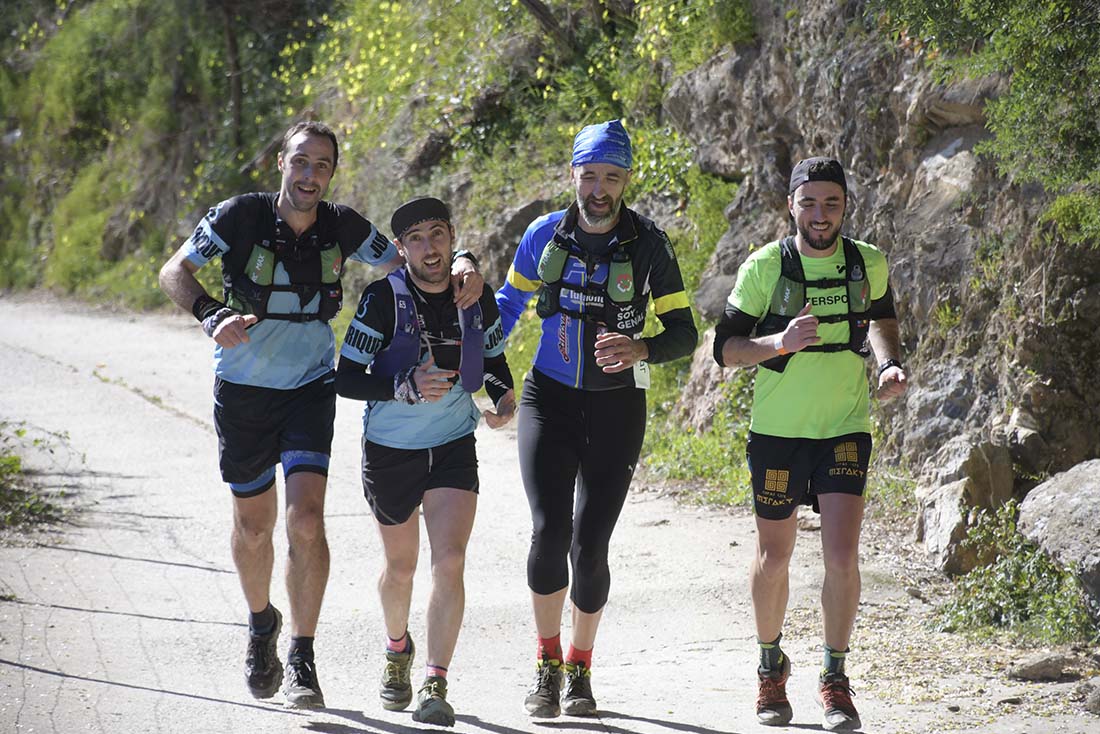Un grupo de corredores en un momento de la I Reunión de la Fatigas Trail.