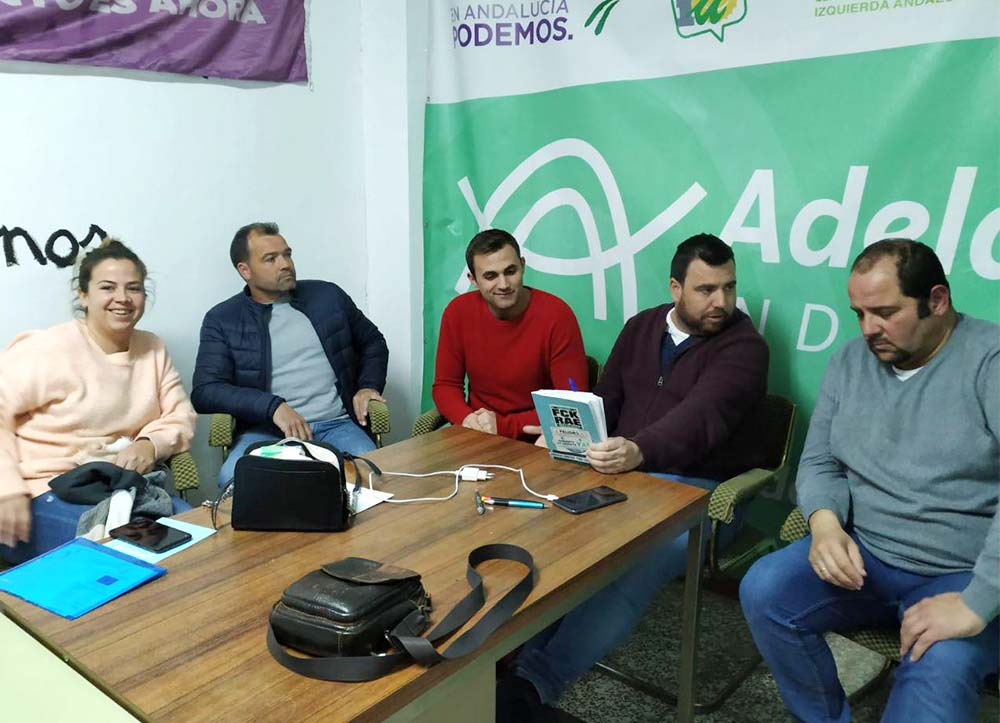 Miembros de la candidatura de Podemos Arriate para las elecciones municipales de mayo.