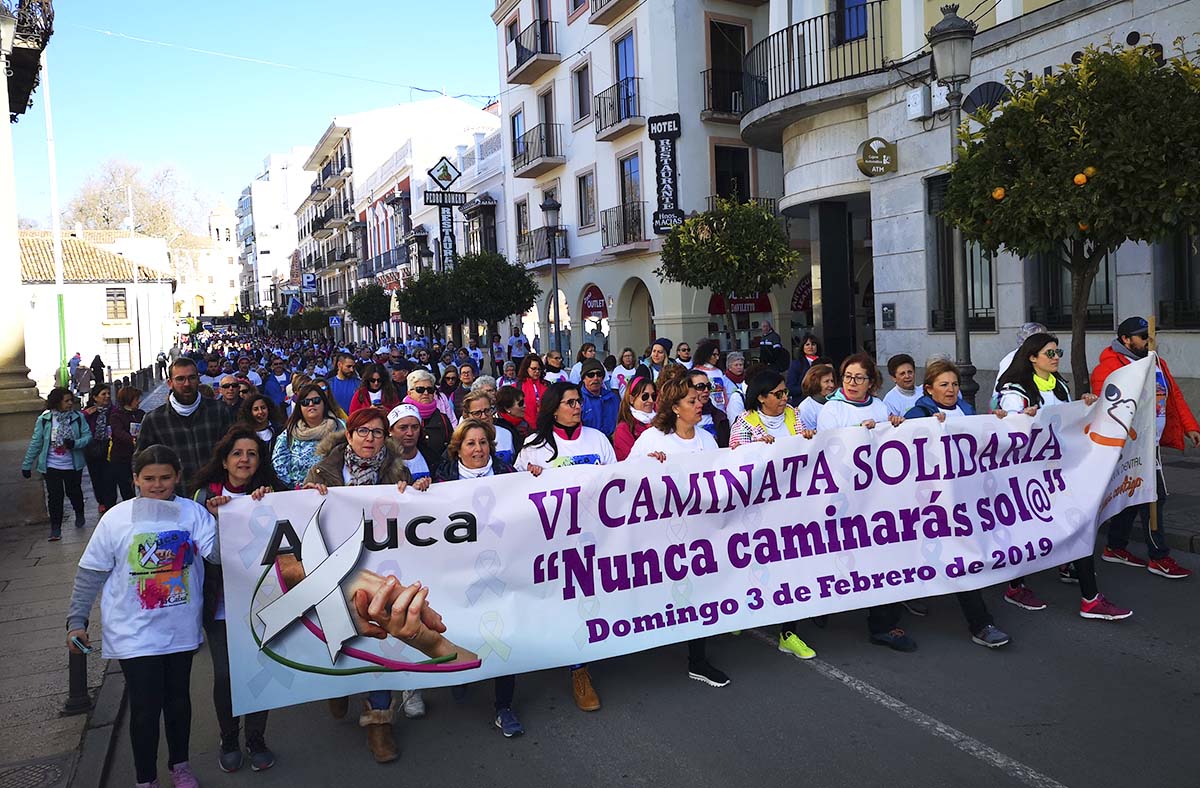 Cerca de 1.500 personas han recorrido los ocho kilómetros de esta marcha solidaria.