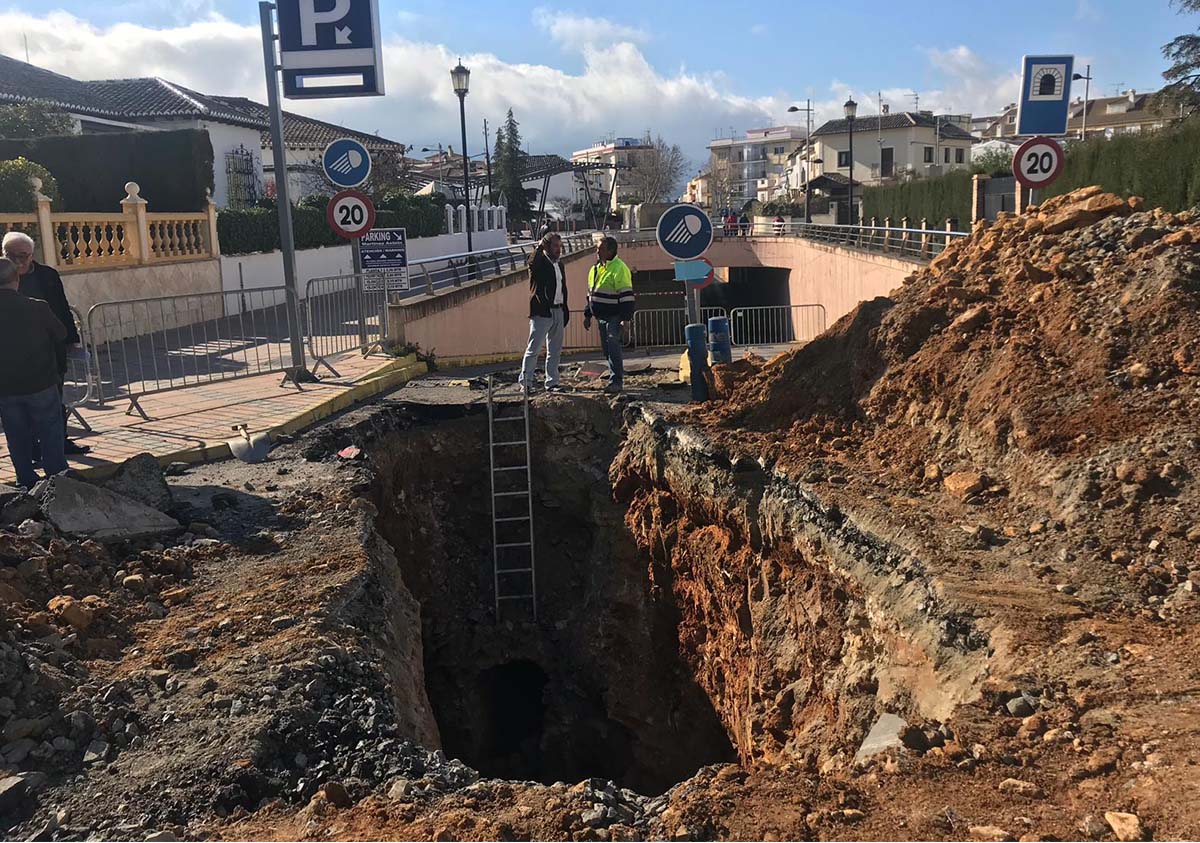 Las obras se están acometiendo durante estos días en calle Córdoba.