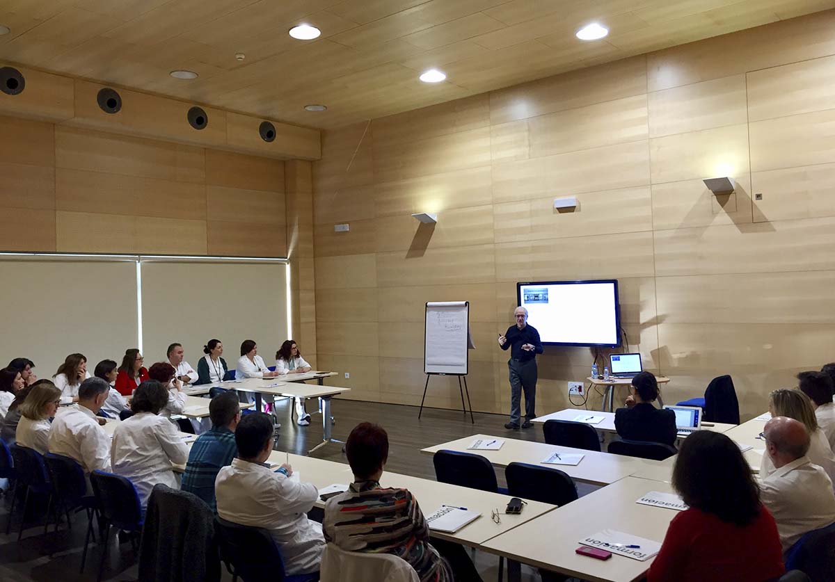Un momento de las jornadas que se ha n desarrollado en el Hospital Serranía.