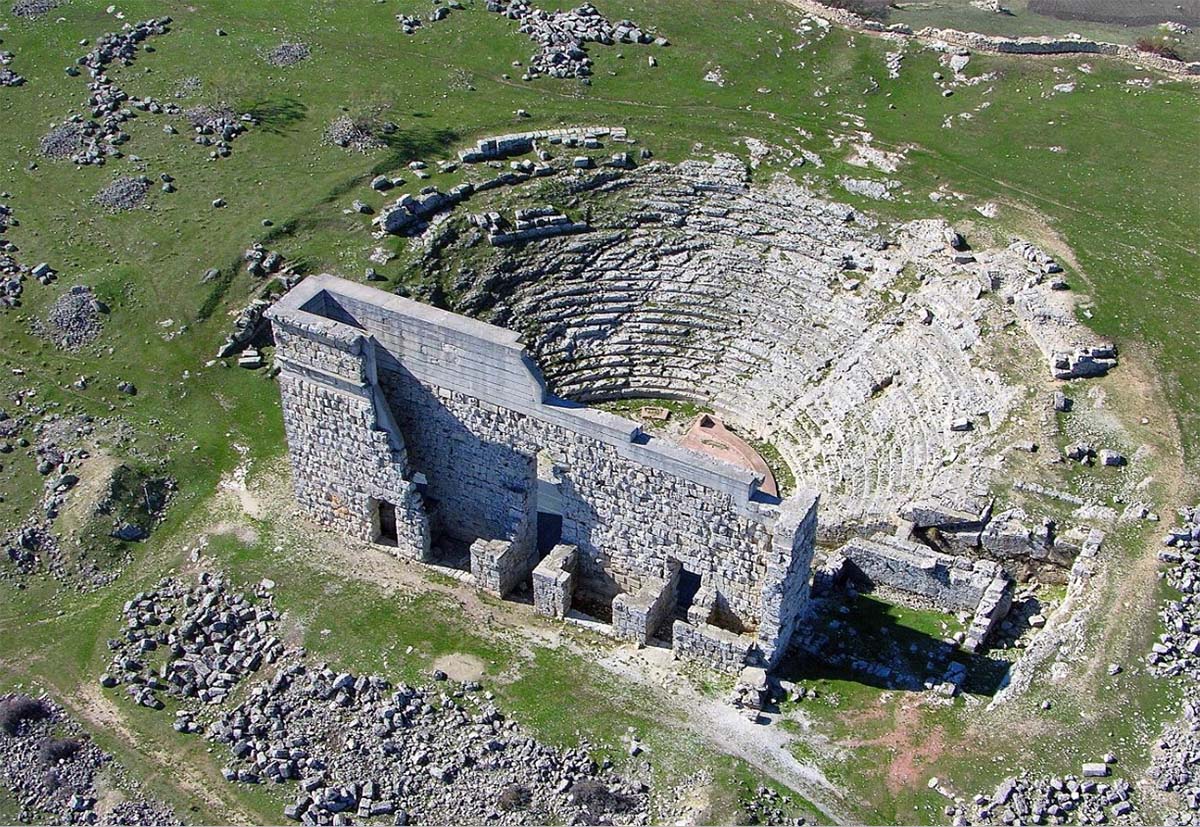 Imagen aérea del yacimiento.