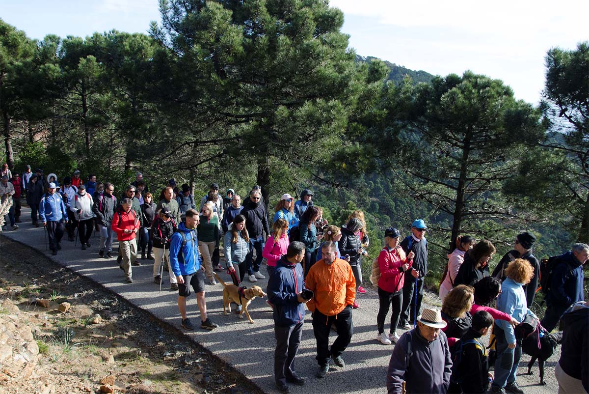 La marcha se desarrolló por parajes de Sierra Bermeja este fin se semana.