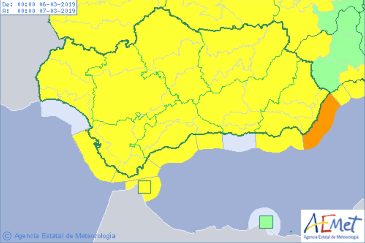La Serranía estará este miércoles en situación de alerta amarilla por fuertes rachas de viento