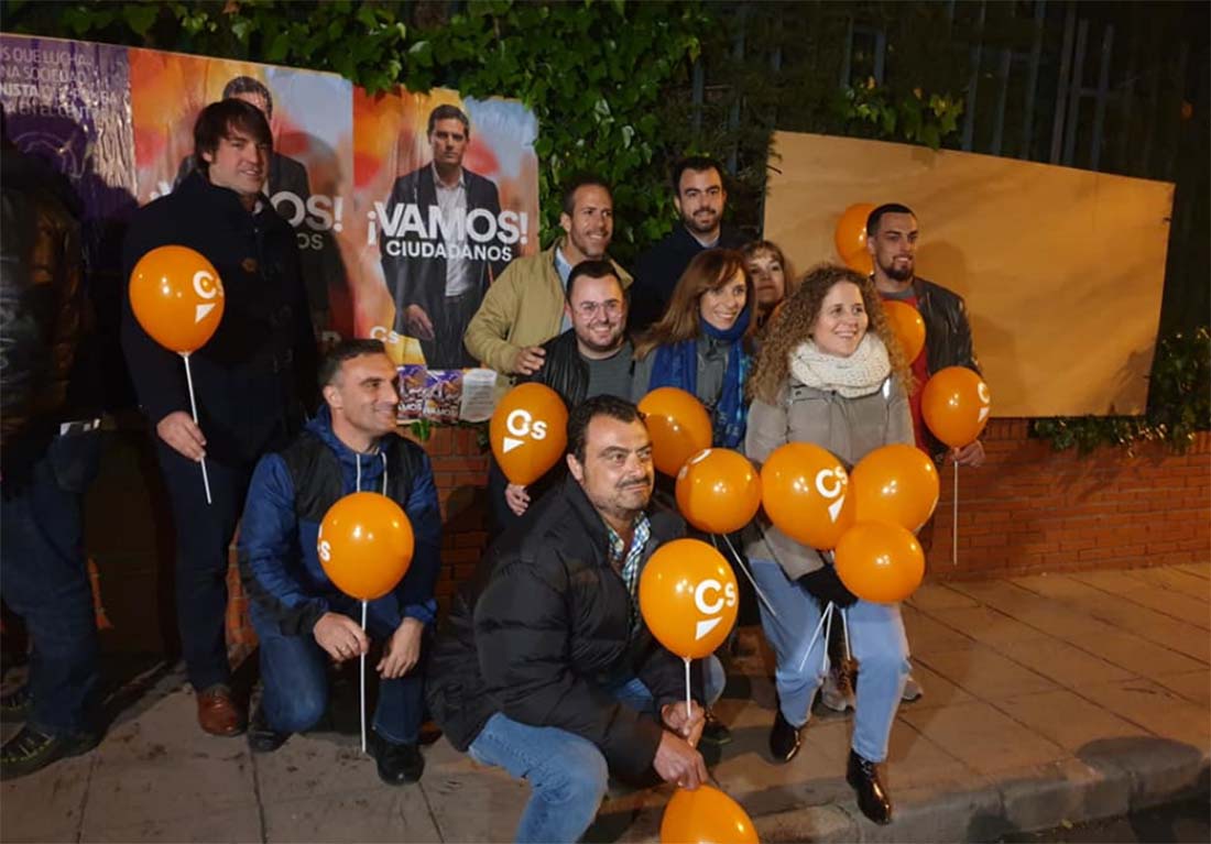 Miembros de la candidatura local de Cs en el inicio de campaña de las Generales.